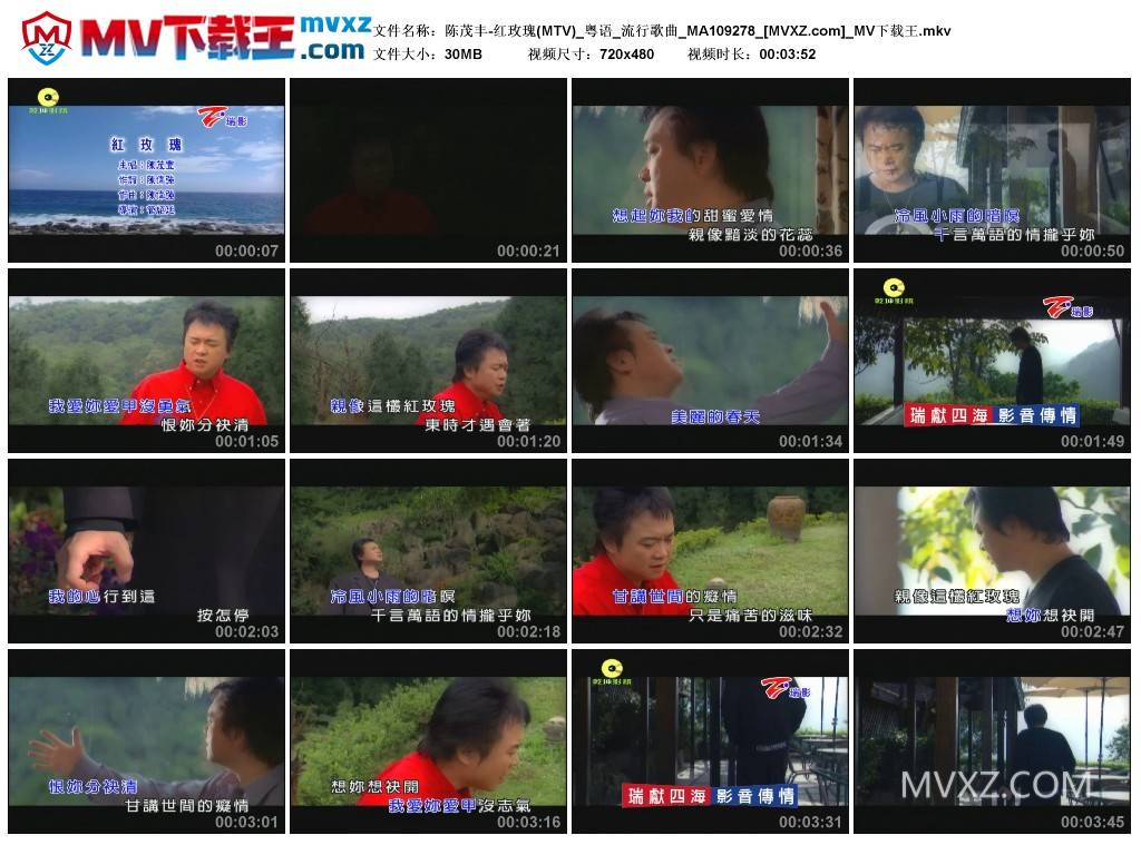 陈茂丰-红玫瑰(MTV)_粤语_流行歌曲_MA109278